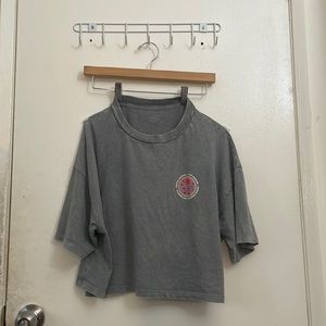 Cotton On Chopped Tee, Size Small, Color gray